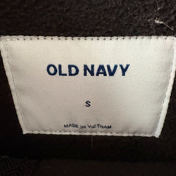 Old Navy buffalo plaid check red black cozy women's sherpa jacket size small - Picture 3 of 5